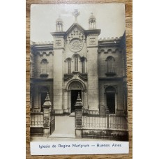 IGLESIA REGINA MARTYRUM RARA ANTIGUA TARJETA POSTAL